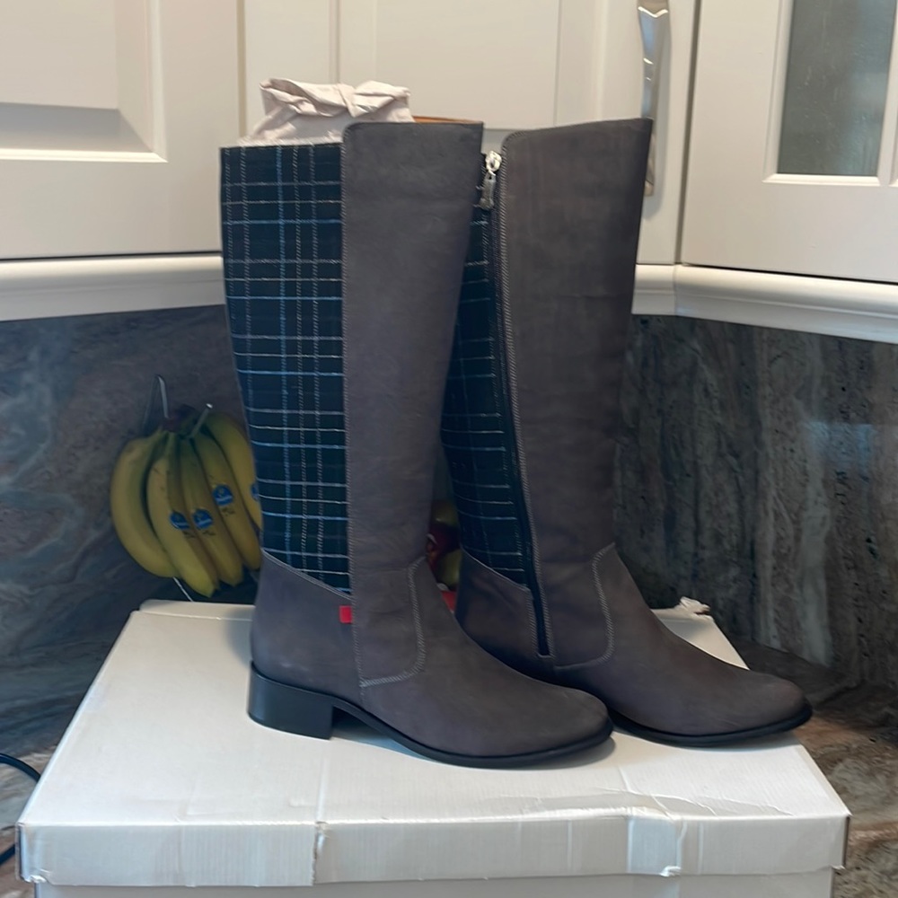 Marc Joseph tall boots - Bowery st - grey no Buck